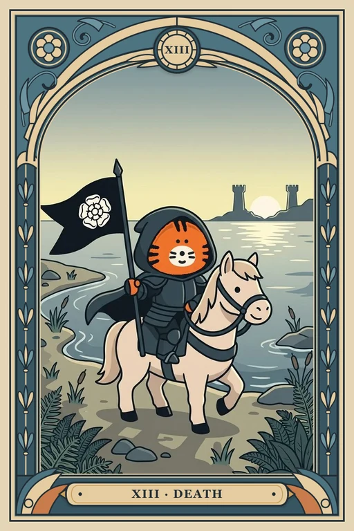 죽음 카드 그림 (치니파이 친구들 덱)
