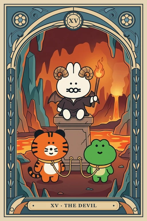 악마 카드 그림 (치니파이 친구들 덱)