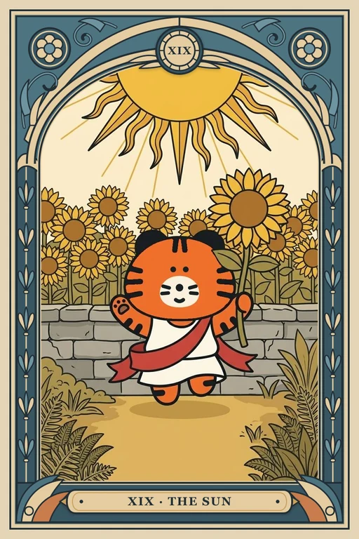 태양 카드 그림 (치니파이 친구들 덱)