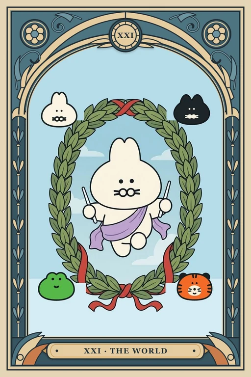세계 카드 그림 (치니파이 친구들 덱)
