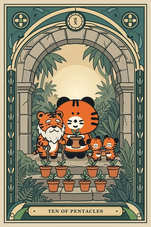 동전 10 카드 그림 (치니파이 친구들 덱)