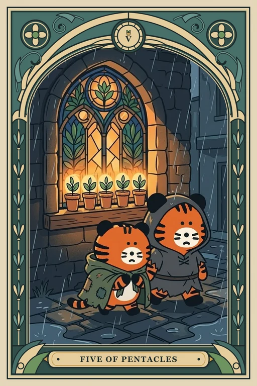 동전 5 카드 그림 (치니파이 친구들 덱)