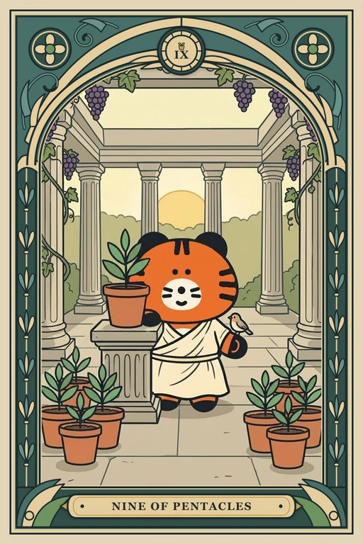 동전 9 카드 그림 (치니파이 친구들 덱)