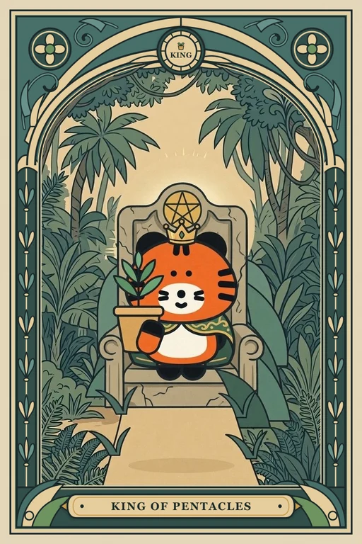 동전 킹 카드 그림 (치니파이 친구들 덱)