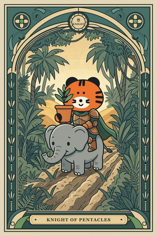 동전 기사 카드 그림 (치니파이 친구들 덱)