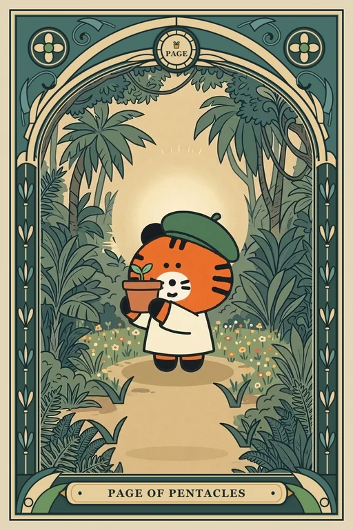 동전 시종 카드 그림 (치니파이 친구들 덱)